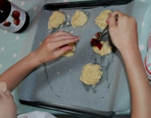 making thumprint cookies