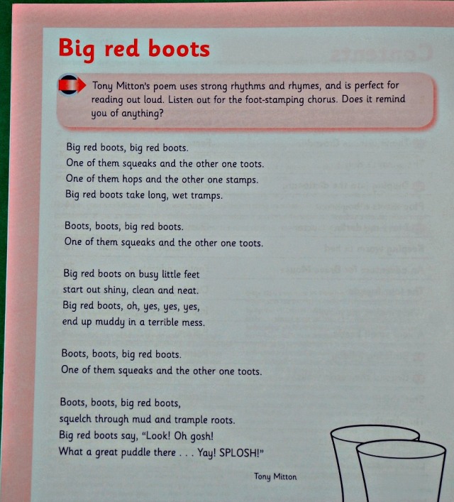 Schofield & Sims Comprehension 1 Book. Big Red Boots text