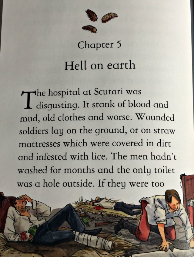 An extract from Florence Nightingale.  One of the Usborne Young reading Series 3 books