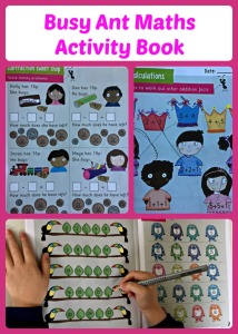 Busy Ant Maths Activity Book.  Primary aged maths resource.  Fun, colourful examples to try at home