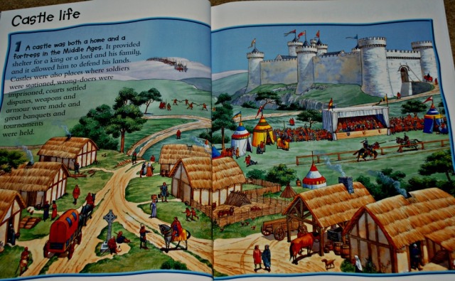 Miles Kelly 100 Facts about Knights & Castles. A historical book for children learning about castles and the medievale time period