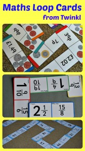 Maths themed loop cards from Twinkl resources.  Great maths practice activity.  pefect for practicing maths at home