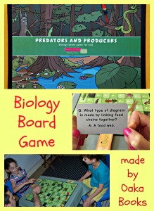 Oaka Books Biology Board Games aimed at Key Stage 2 ages.  Predators and Producers
