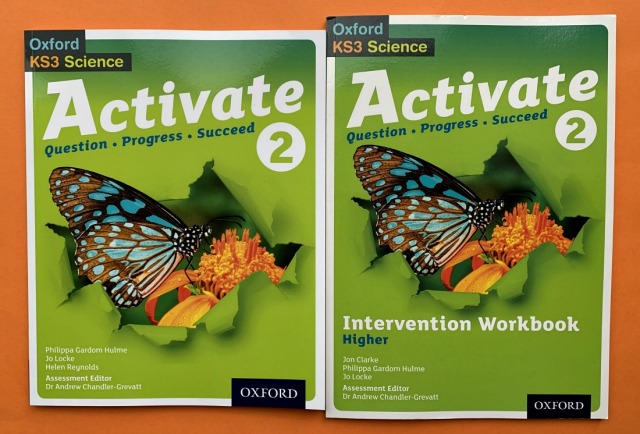 KS3 Science. Activate 2 student book and Activate 2 workbook